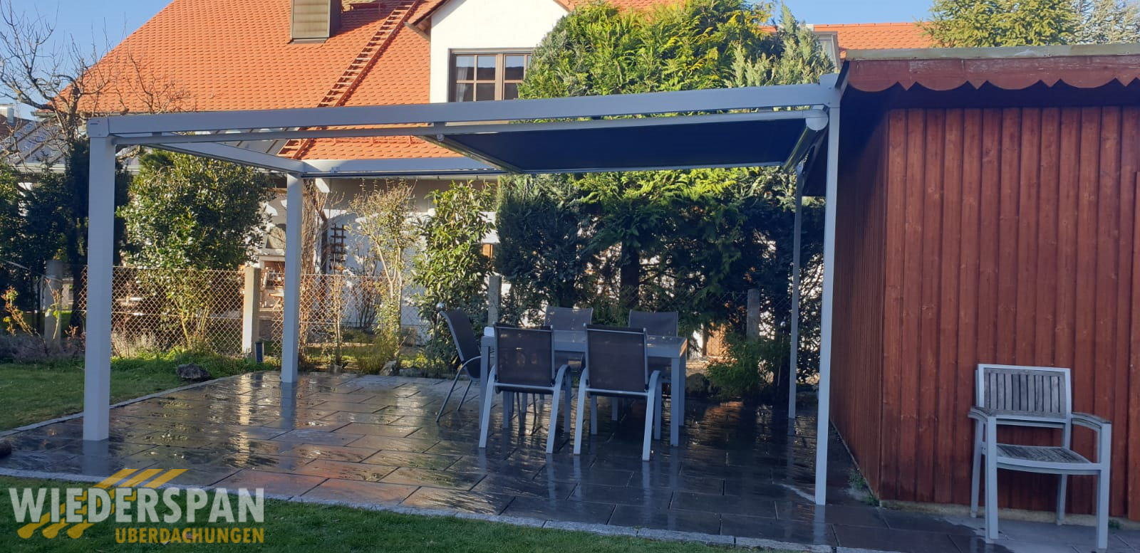Pergola mit Beschattung, Augsburg